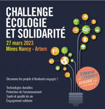 Affiche du challenge écologie et solidarité