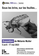 Infographie "Exposition de Mélanie Muller"