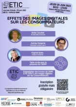 affiche "Effets des images digitales sur les consommateurs"