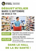 "Faire des choix éclairés pour une alimentation saine" à la BU Santé