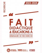 conférence, Inspé de Lorraine, fait didactique et éducations à