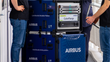 Photo de la plateforme cyber-range Airbus Defence and Space Cyber (détail). Tous droits réservés, Airbus Defence and Space Cyber