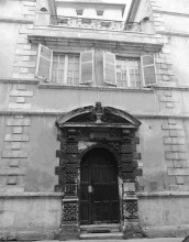 La porte de la maison natale de Poincaré, rue de Guise à Nancy