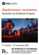 [Expo] Finissage de l’expo "Explorations nocturnes" à la BU Sciences et Techniques
