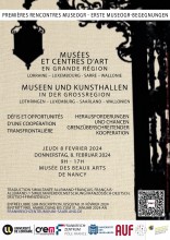 Affiche de l'événement Premières rencontres MuseoGR 08 février 2024 - événement bilingue français allemand