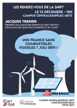 Conférence de Jacques Treiner : une France sans combustibles fossiles ? Joli défi !