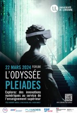 Affiche Forum Odyssée PLEIADES 22 mars