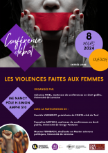 Conférence les violences faites aux femmes