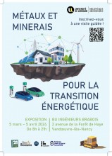 [Expo et visite guidée] "Métaux et minerais pour la transition énergétique" à la BU Ingénieurs Brabois