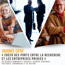 Information concernant la journée CIFRE " Créer des ponts entre la recherche et les entreprises privées". L'évènement aura lieu le 28 mars 2024 de 13h30 à 18h30 à la MSH Lorraine à Nancy.