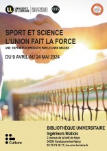 Affiche de l'exposition "Sport et science"
