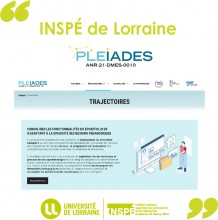 projet pleiades, formation, e-portfolio, compétences, pédagogie, DACIP, Inspé de Lorraine