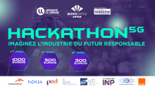 Affiche du Hackathon 5G industrielle le 13 juin 2024 à Mines Nancy