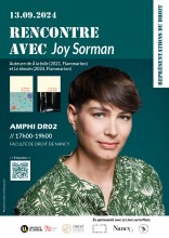 [Conférence] Rencontre avec Joy Sorman