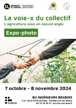 Affiche de l'exposition "La voie-x du collectif"