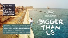 Projection du film "Bigger Than Us" de Flore Vasseur au campus CLSH