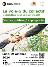 Affiche des visites guidées "La voie-x du collectif"