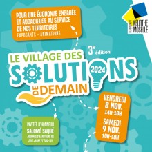 Affiche du Village des solutions de demain