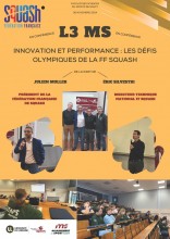 Les étudiants en Management du Sport à la rencontre des dirigeants du squash français (6 novembre)