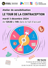 [Atelier] "Le tour de la contraception" à la BU Santé