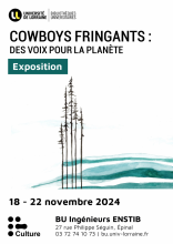 Affiche de l'exposition Cowboys fringants - BU ENSTIB