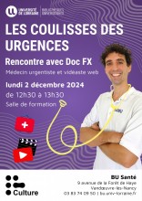 [Rencontre] "Doc Fx et la médecine d’urgence" à la BU Santé