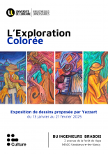 Affiche de l'exposition "L'exploration colorée"