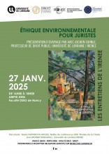 [ENTRETIEN DE L'IRENEE] Éthique environnementale pour juristes