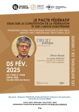 [ENTRETIEN DE L'IRENEE] Le pacte fédératif