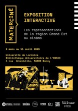 Affiche de l'exposition Materciné à l'ENSIC