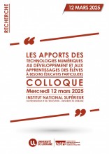 visuel programme colloque de clôture du projet de recherche GTnum#EBEP INSPÉ de Lorraine