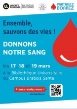 Collecte de sang à la BU Santé