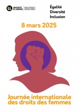 Affiche 8 mars 2025 des bibliothèques universitaires
