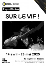 Affiche de l'exposition : "Sur le vif !"