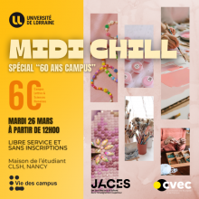 Midi Chill spécial : "60 ans du campus"