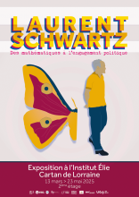 Poster inauguration de l'exposition Laurent Schwartz 