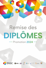 Affiche de la cérémonie de remise des diplômes ENSIC promotion 2024
