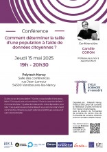 Affiche Sciences et Société Camille Coron