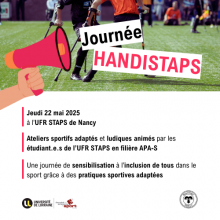 Journée HANDISTAPS 2025 : sensibilisation et inclusion !