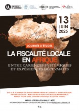 [Journée d'études] La fiscalité locale en Afrique entre carences systémiques et expériences décevantes