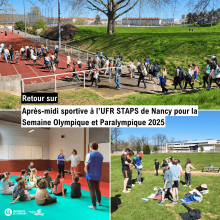 Après-midi sportive à l’UFR STAPS de Nancy pour la Semaine Olympique et Paralympique 2025
