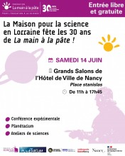 La Maison pour la science en Lorraine fête les 30 ans de La main à la pâte !