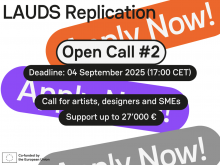 Image de lancement du secondf open call LAUDS Factories