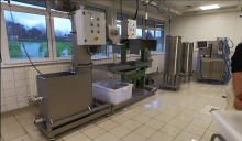 Salle de production de jus de fruits 