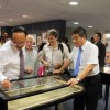 Mr Li, Directeur adjoint de l'Institut Confucius de l'Université de Lorraine, Mr Meyer, luthier et collectionneur d'Arts,Mr Zhang, Consul Général de Chine à Strasbourg 