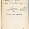 Envoi autographe d’Eshmer-Valdor à Georges Périn, in Les Thuribulums affaissés (1905).