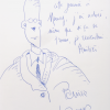 Signature de Patrice Leconte dans le livre d'or de l'IECA