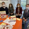 De gauche à droite :  Daniel Fischer, formateur d'histoire et géographie, Nathalie Broc, formatrice de français, Florence Soriano-Gafiuk, directrice du site de Sarreguemines de l'INSPE de Lorraine, et Christophe Salin, sous-préfet de Sarreguemines