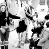 Daisy et son cheval lors de l’intervention du Père Noël auprès des enfants.