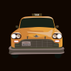 Illustration d'un taxi jaune